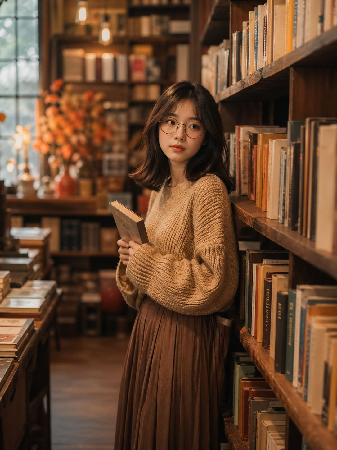 丝韵摄影文艺书店人像作品