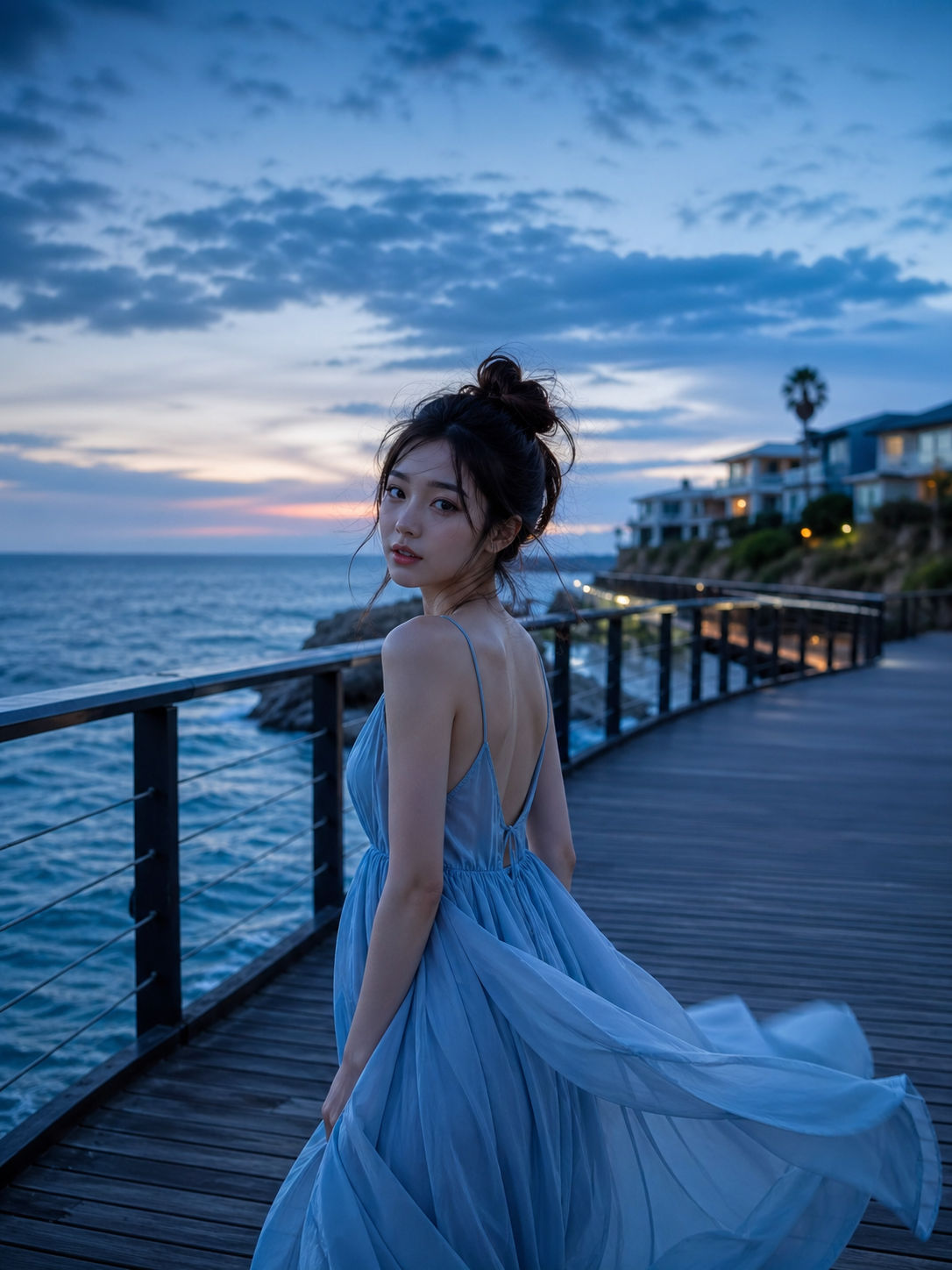 丝韵摄影海边蓝调旅拍作品